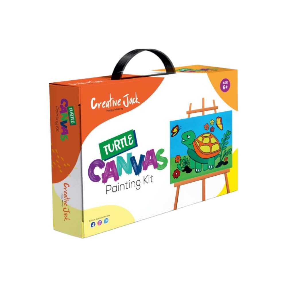 Creative Jack My Canvas Painting Kit - Age 6+ - Dino, Unicorn & Turtle