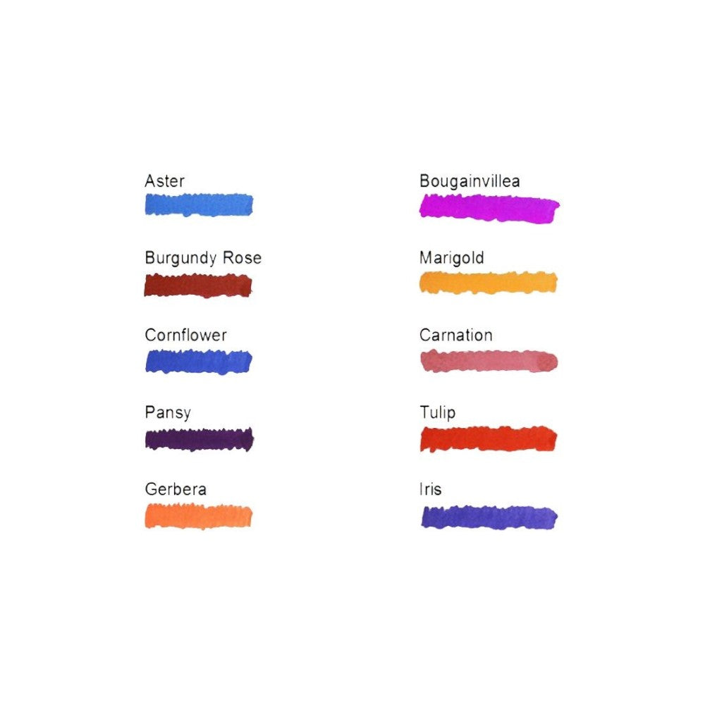 Diamine Fountain Pen Ink - 30ml Flower Bottle - Choose Shade