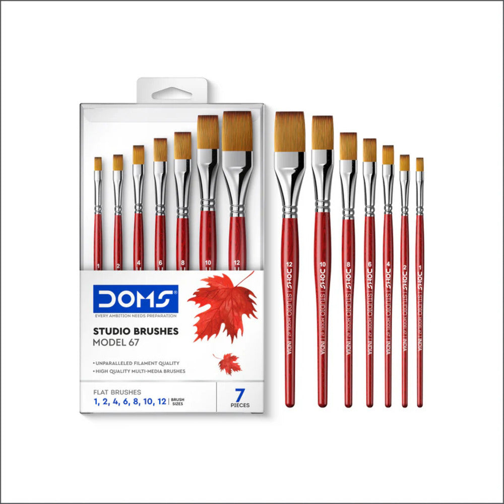 Doms Studio Artist Paint Brushes Loose & Sets of Round, Flat & Combo