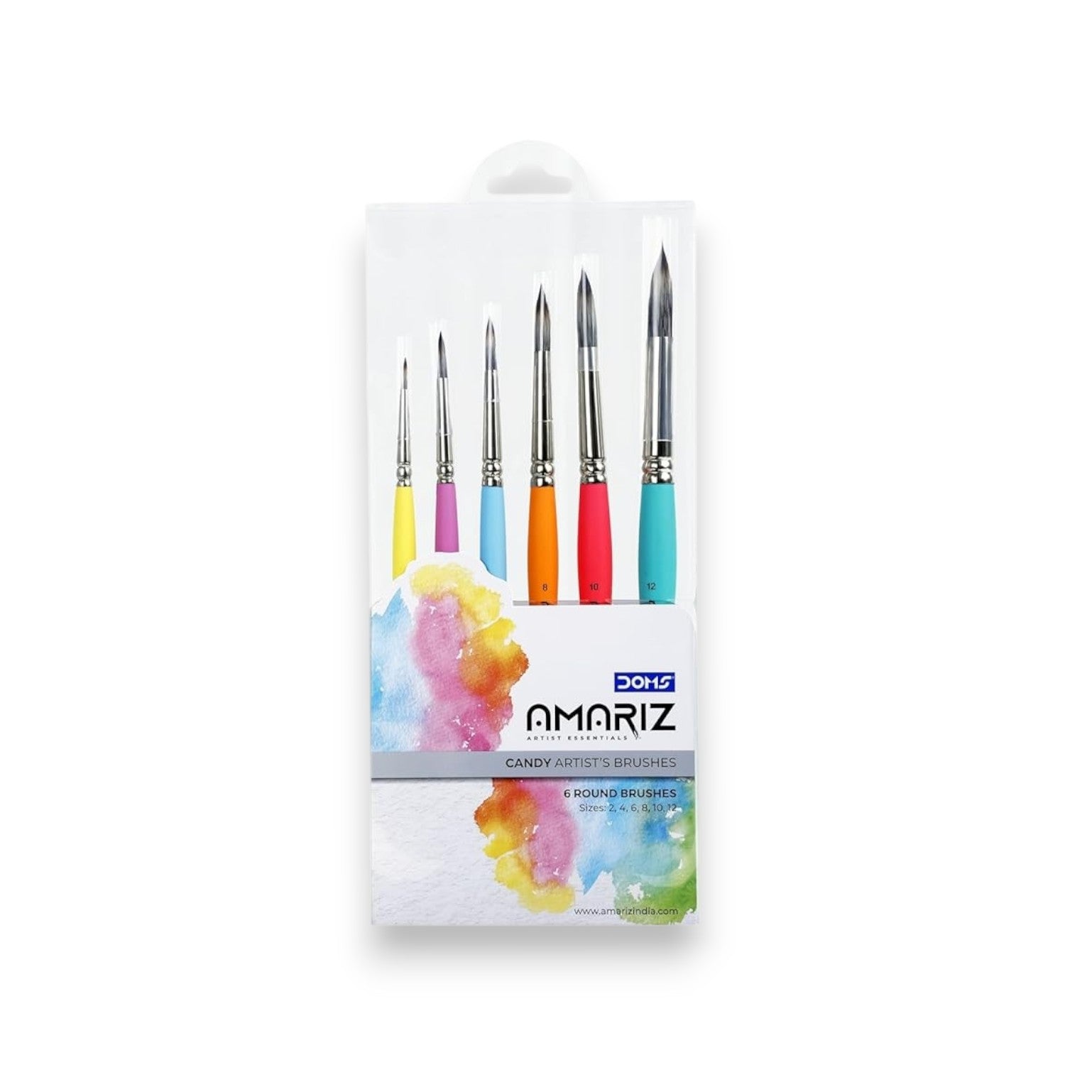 Doms Amariz Candy Brush Set of 6 - Flat & Round Options