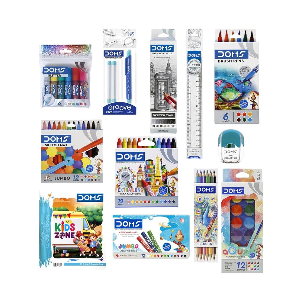 Doms Art Gear Kit - 13-Piece All-in-One Artist Set