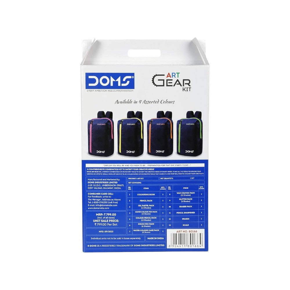 Doms Art Gear Kit - 13-Piece All-in-One Artist Set