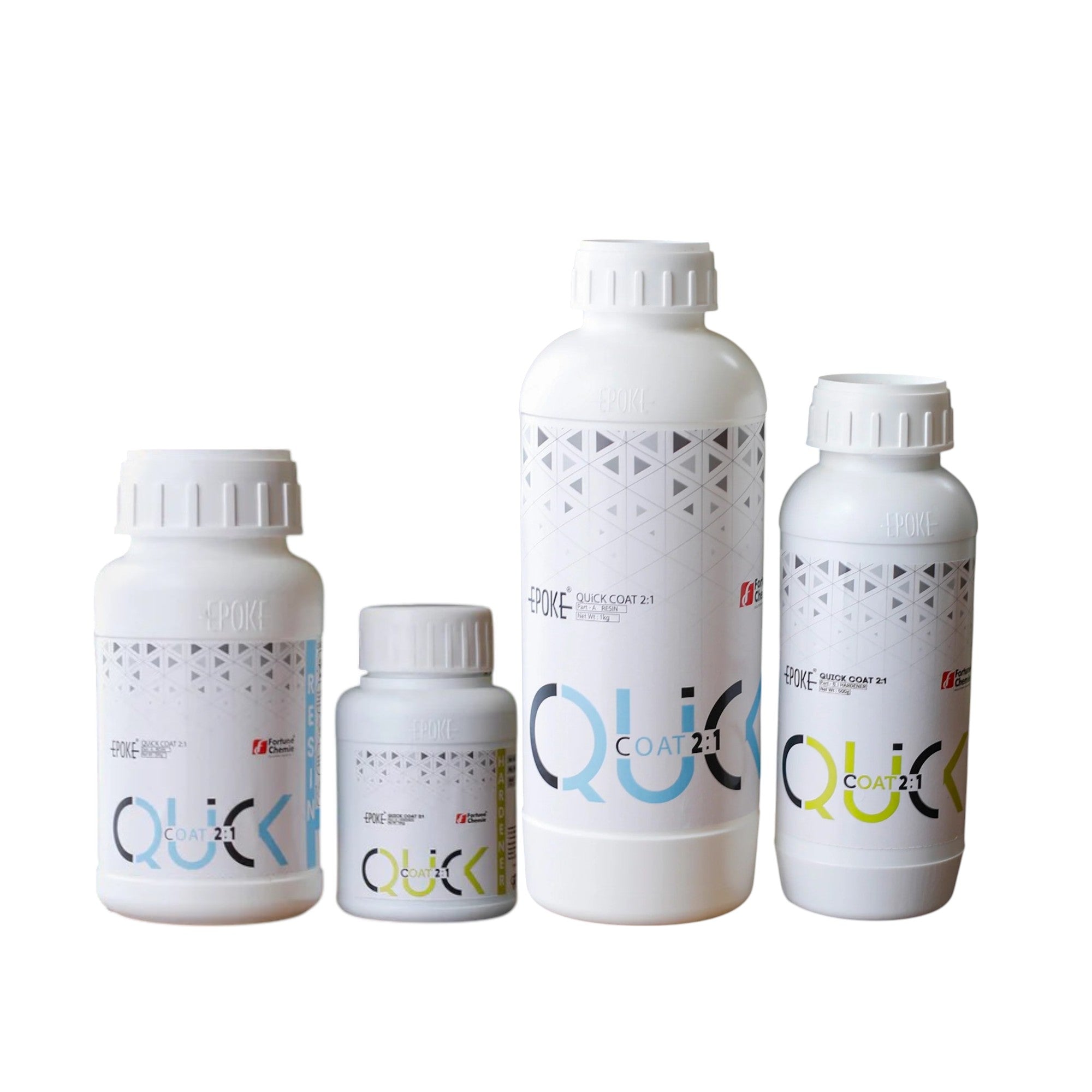 Epoke Quick Coat Epoxy Resin 2:1 - Fast Cure & Crystal Clear