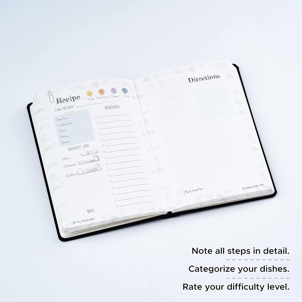 Factor Notes Recipe Journal Hardbound - My Kitchen My Rules