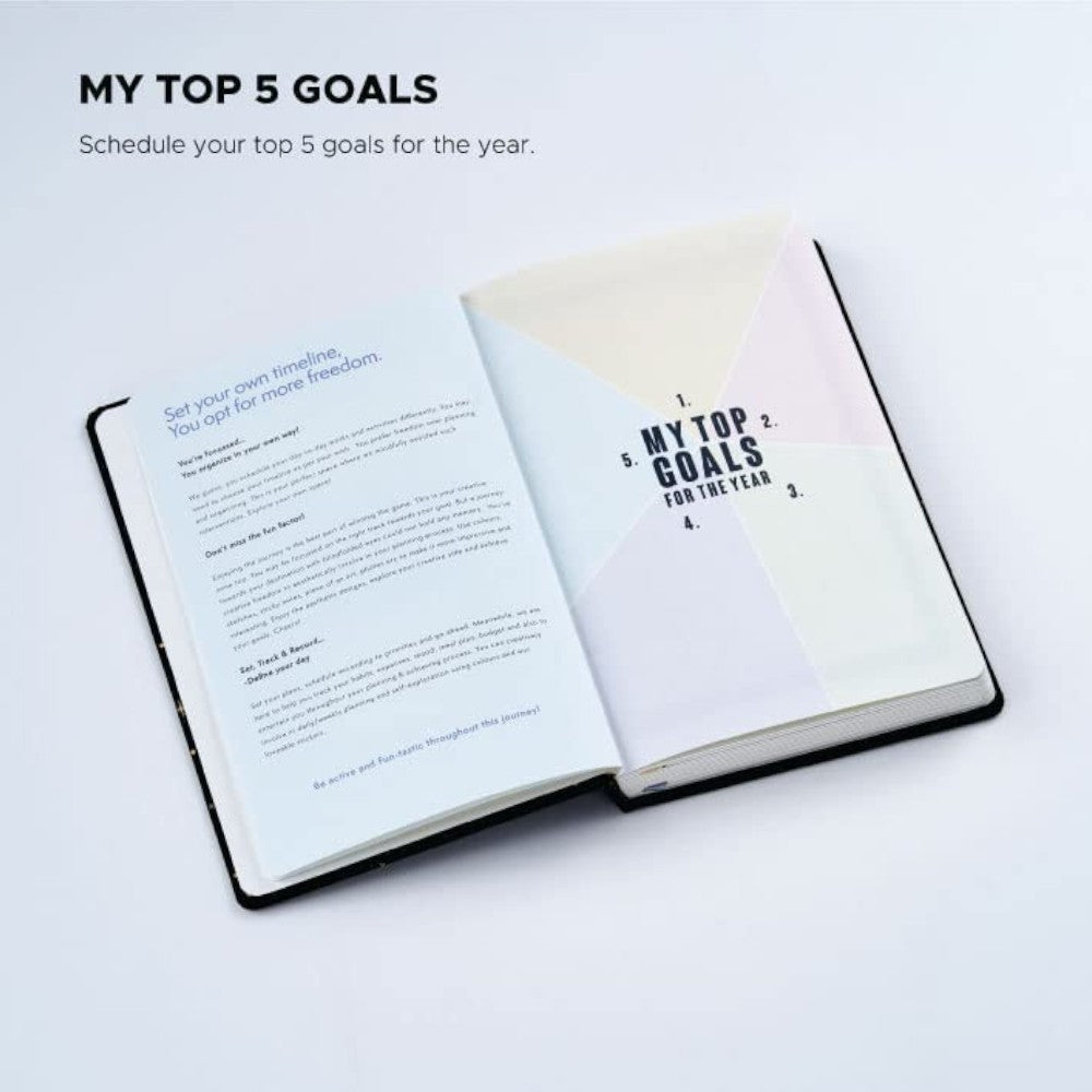 Factor Notes Undated Planner A5 Hardbound - Slow Steady Growth