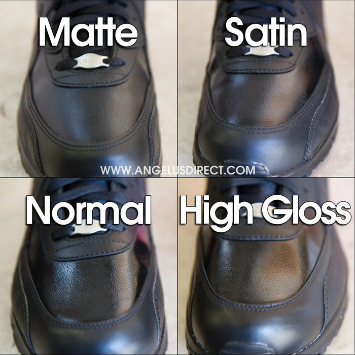 Shoes with Angelus Applied Finishers