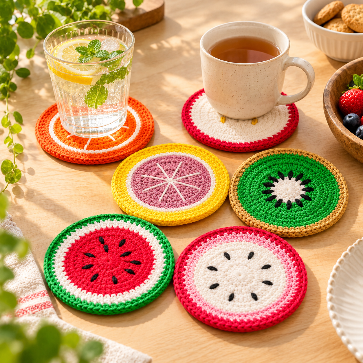 Buy Crochet Fruit Coaster Kit for Beginners
