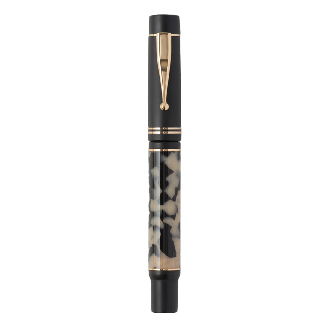 Gioia | Fountain Pen | Alleria | Tramonto Sand Black | Gold Trims Gioia