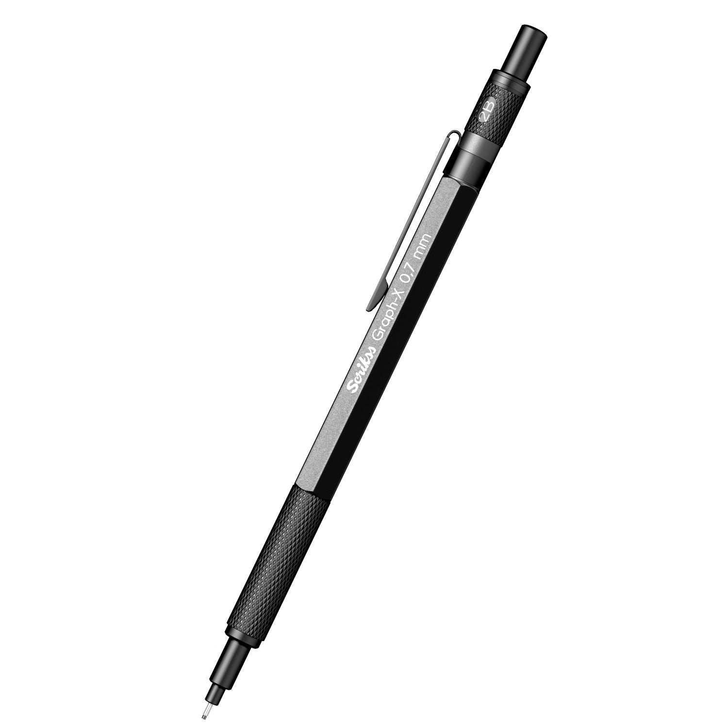 Scrikss | Graph-X | Mechanical Pencil | Metallic Grey | 0.7mm Scrikss