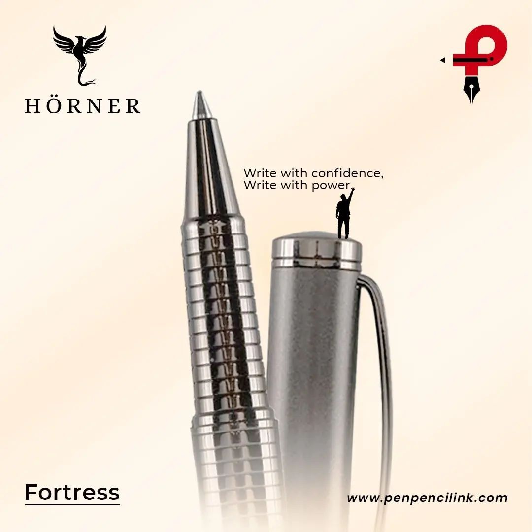 Horner | Fortress | Rollerball Pen | Gunmetal Horner