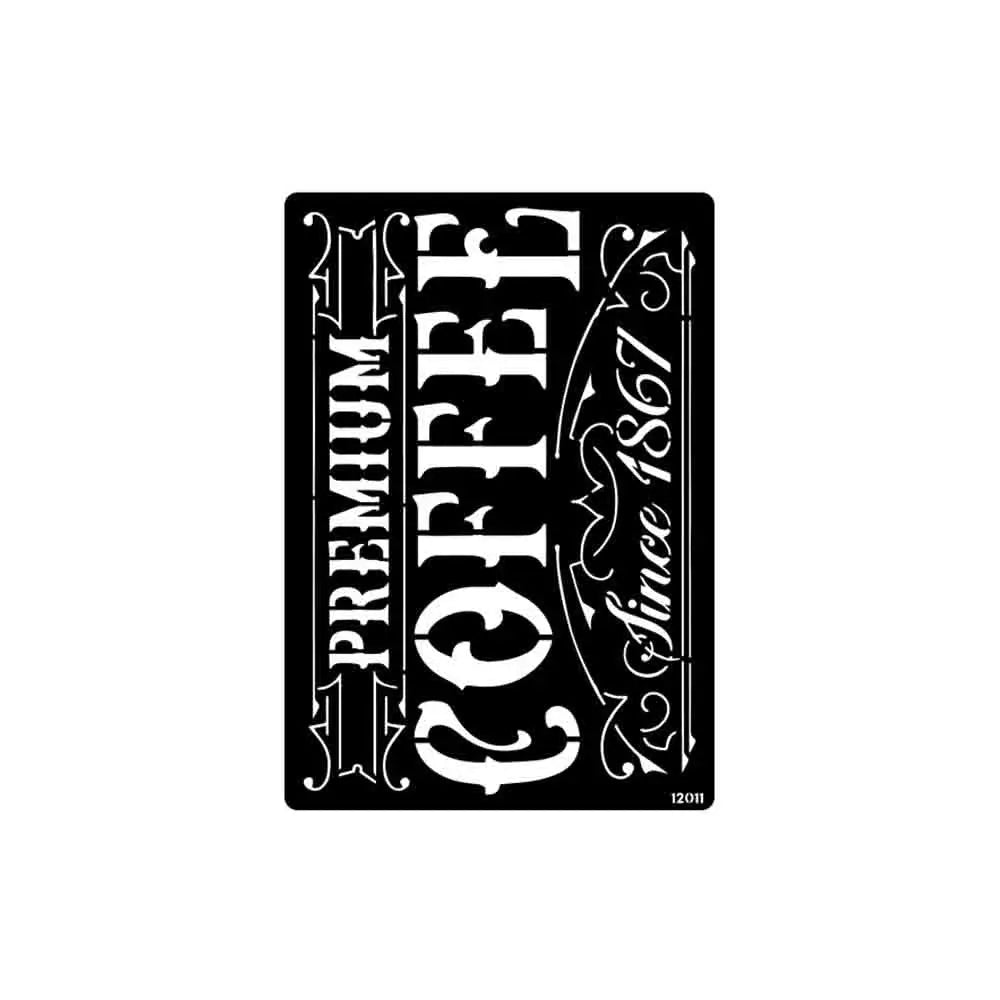 iCraft Layering Coffee Board Stencil- A4-12011 iCraft