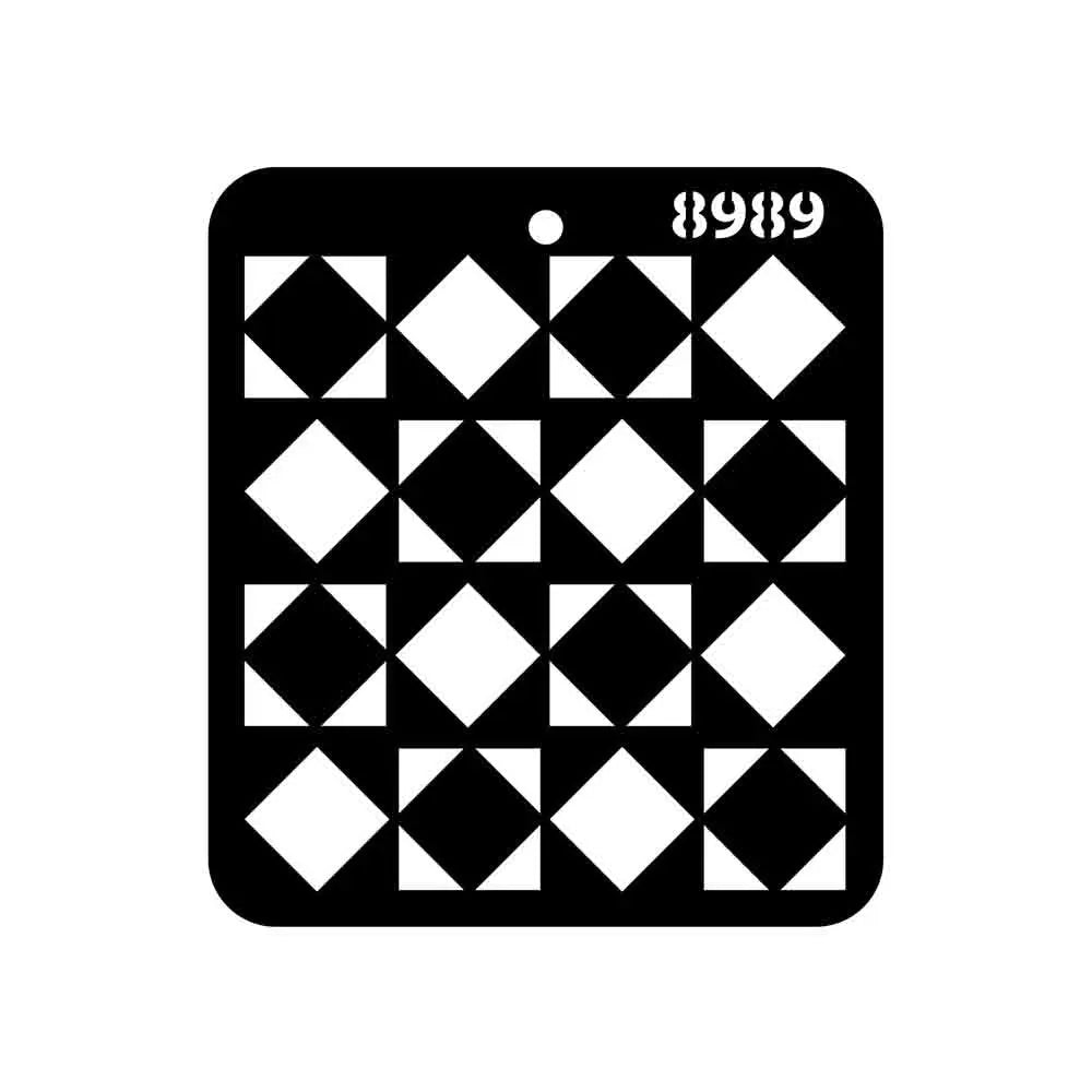 iCraft Mini Square Pattern Stencil- 4X4- 8989 iCraft