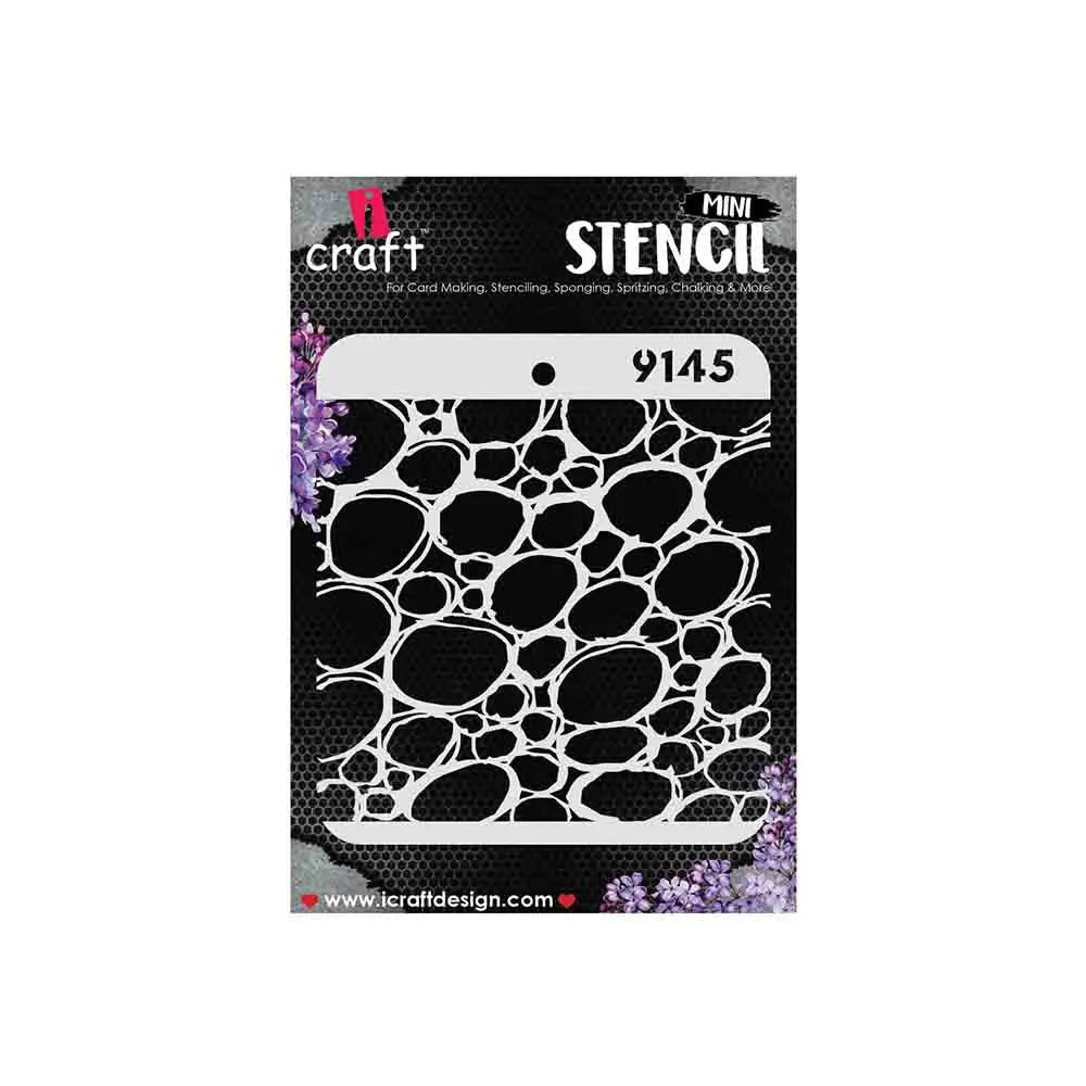 iCraft Mini Surface Bubbles Stencil- 4X4- 9145 iCraft