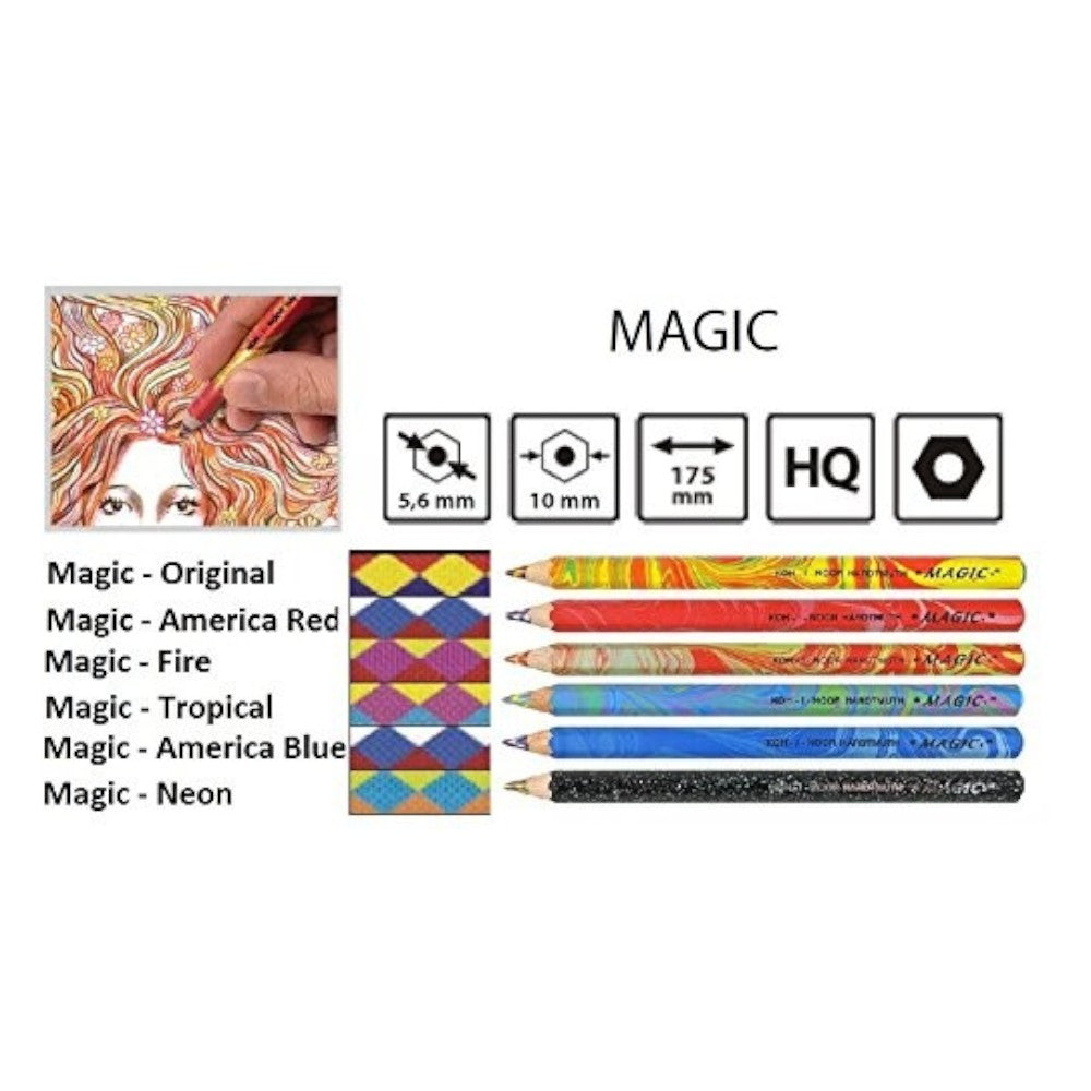 Kohinoor Magic Multicolour Pencils - 5.6mm Special Lead