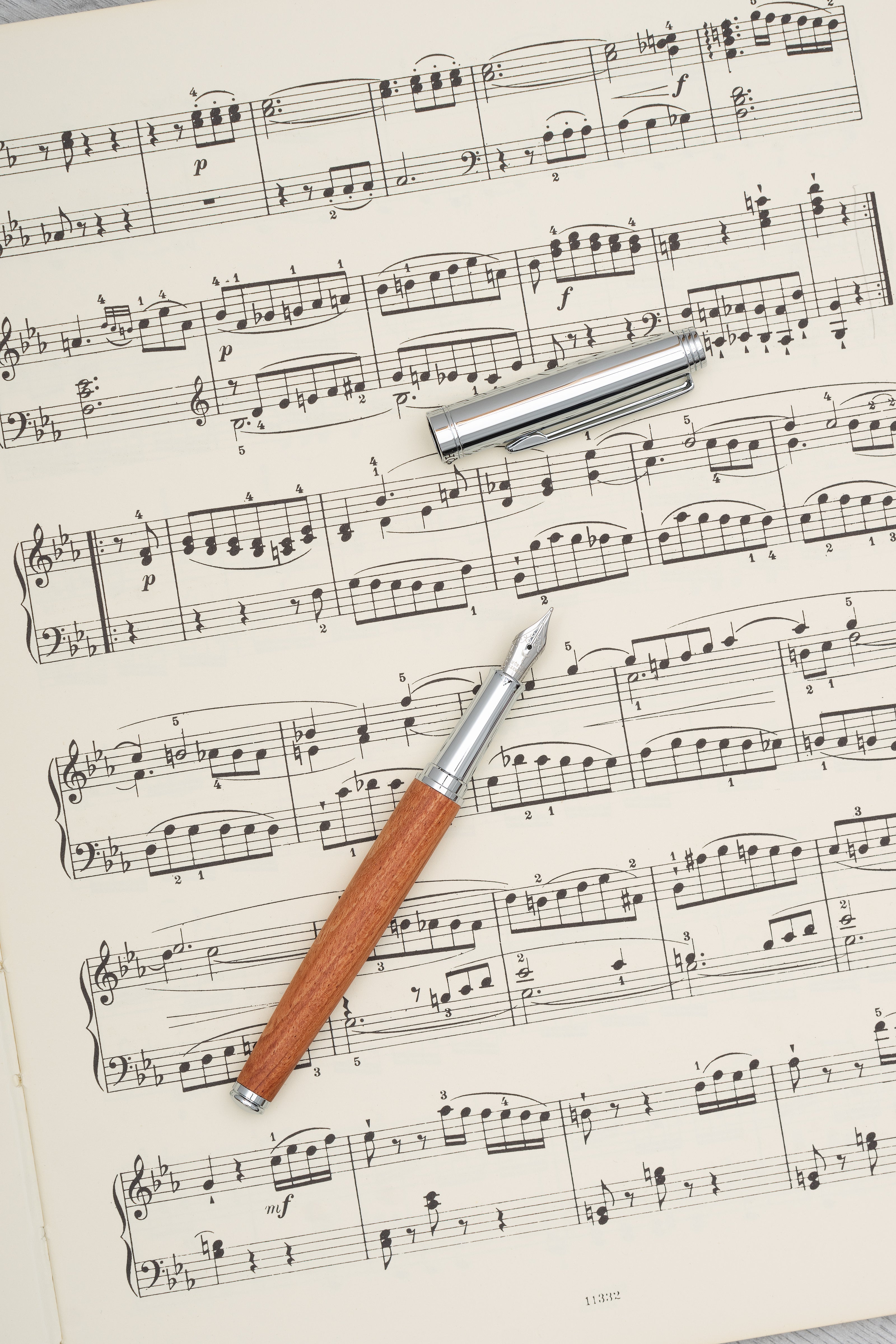 Horner | Legno | Fountain Pen | Rosewood Chrome Horner