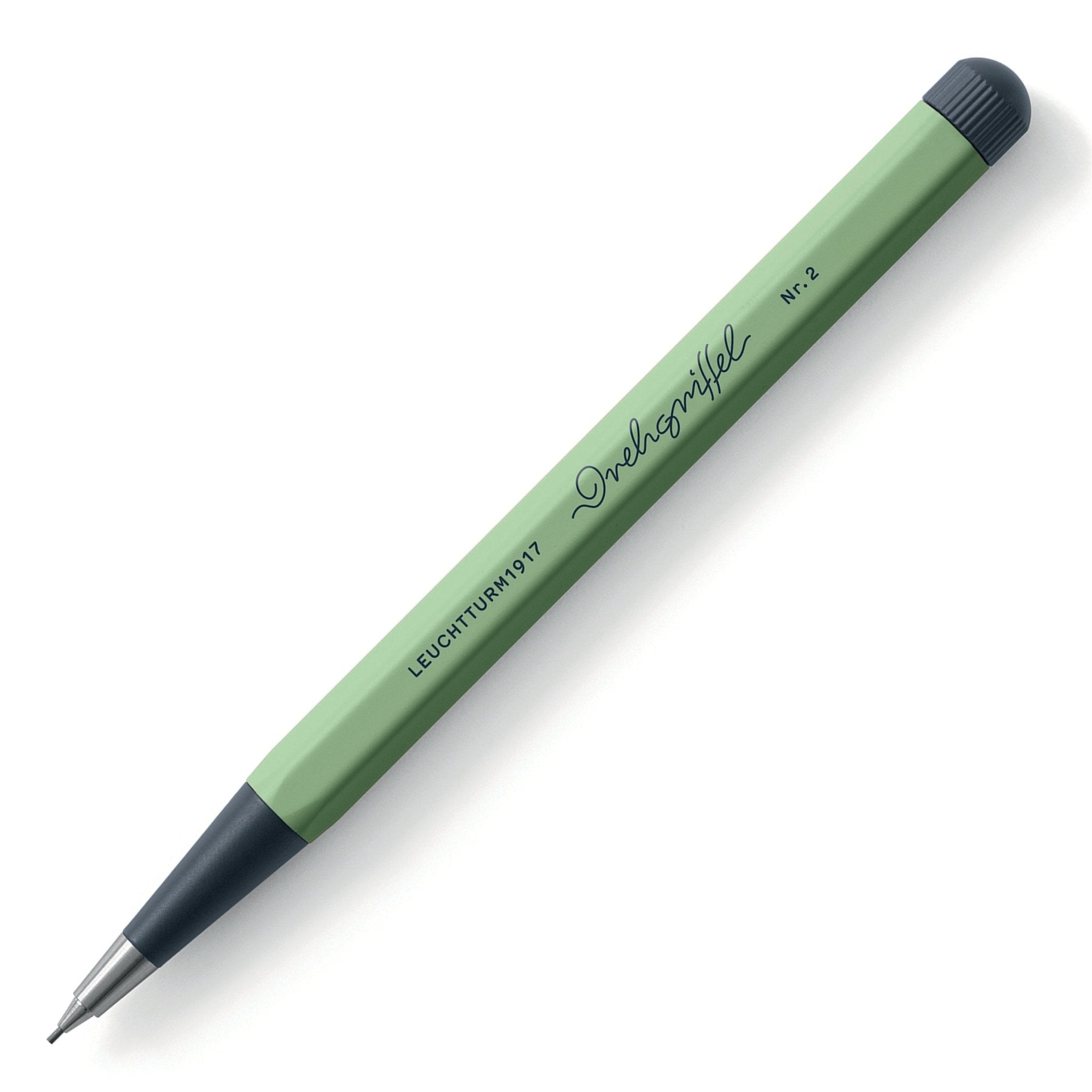 LEUCHTTURM1917 0.7mm Mechanical Clutch Pencil | Graphite HB Lead | Drehgriffel No. 2 | Sage Green | Twist Mechanism - penpencilink