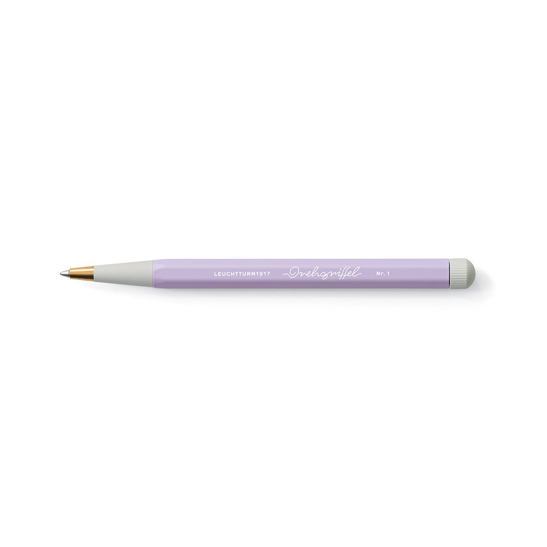 LEUCHTTURM1917 Gel Pen with Document Proof Black Ink | Drehgriffel No. 1 | Lilac| Twist Mechanism - penpencilink