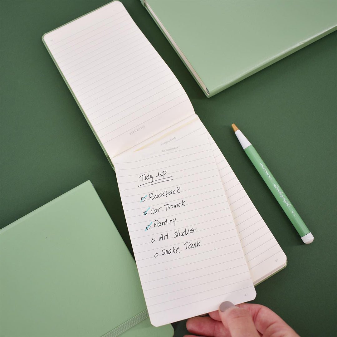 LEUCHTTURM1917 Gel Pen with Document Proof Black Ink | Drehgriffel No. 1 |Sage Green| Twist Mechanism - penpencilink