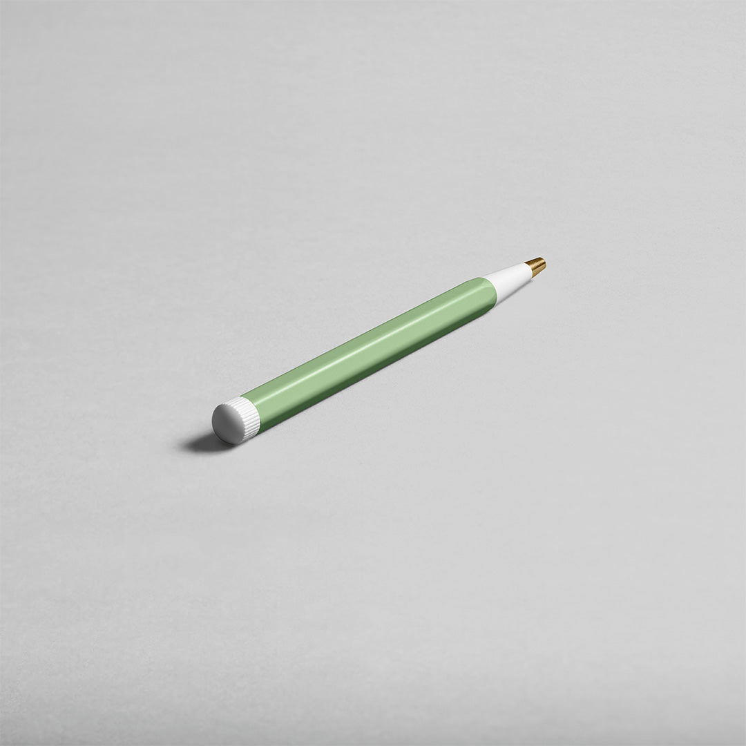 LEUCHTTURM1917 Gel Pen with Document Proof Black Ink | Drehgriffel No. 1 |Sage Green| Twist Mechanism - penpencilink