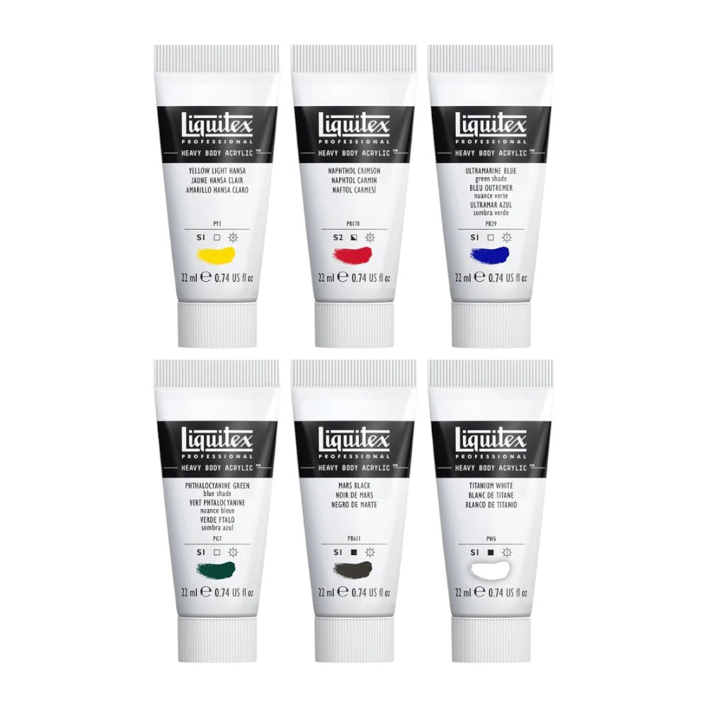 Liquitex Heavy Body Acrylic Set 22ml - Classic Shades Front View