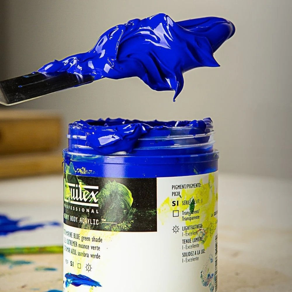 Thick Textured Application Using Liquitex Heavy Body Acrylic Paint