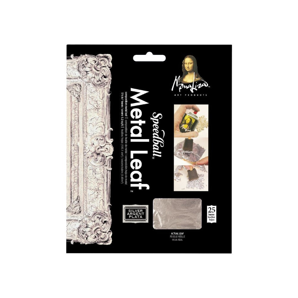 Speedball Monalisa Metal Leaf Booklet - 25 Sheets - 5.5" x 5.5"