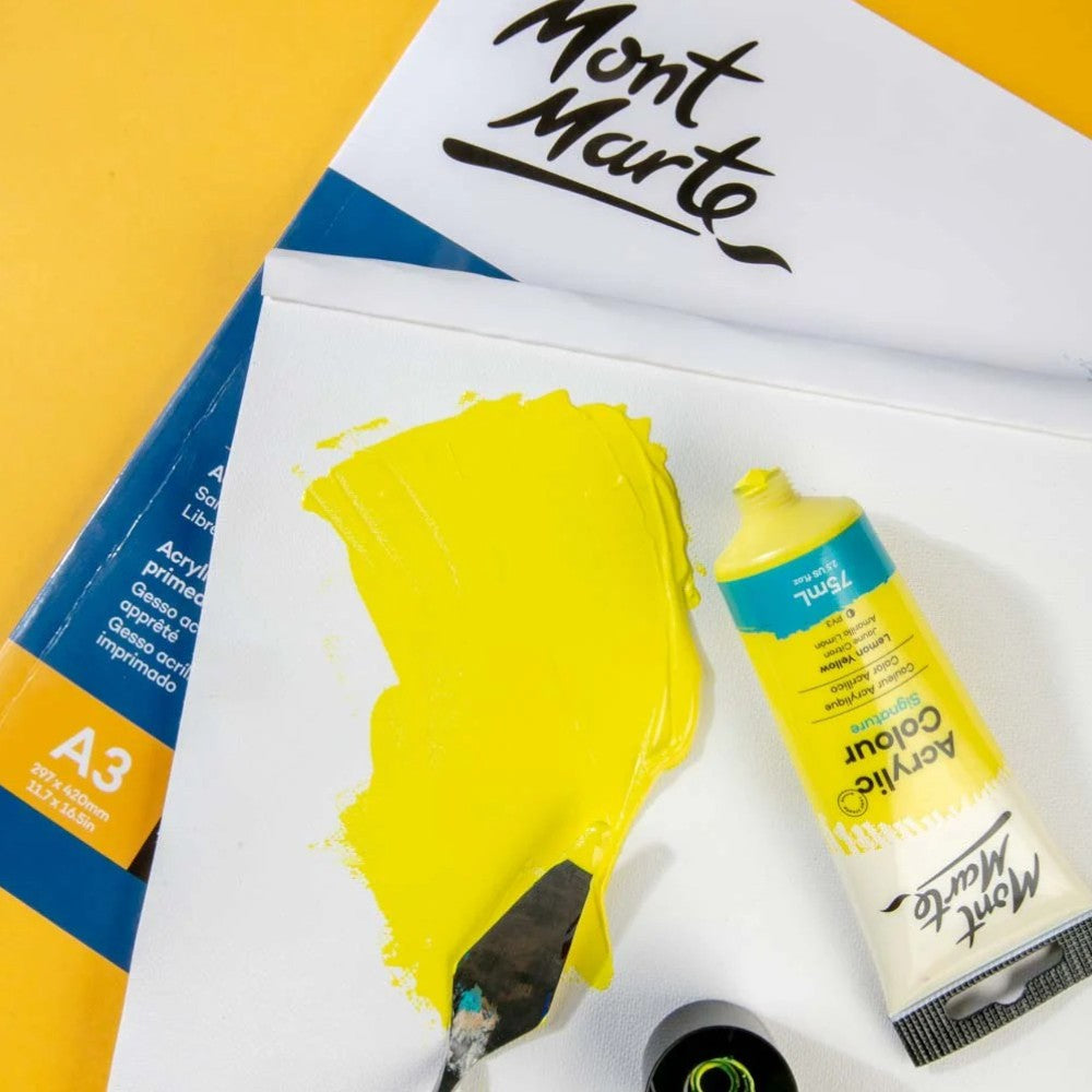 Mont Marte A3 Canvas Pad - Textured Canvas Detail