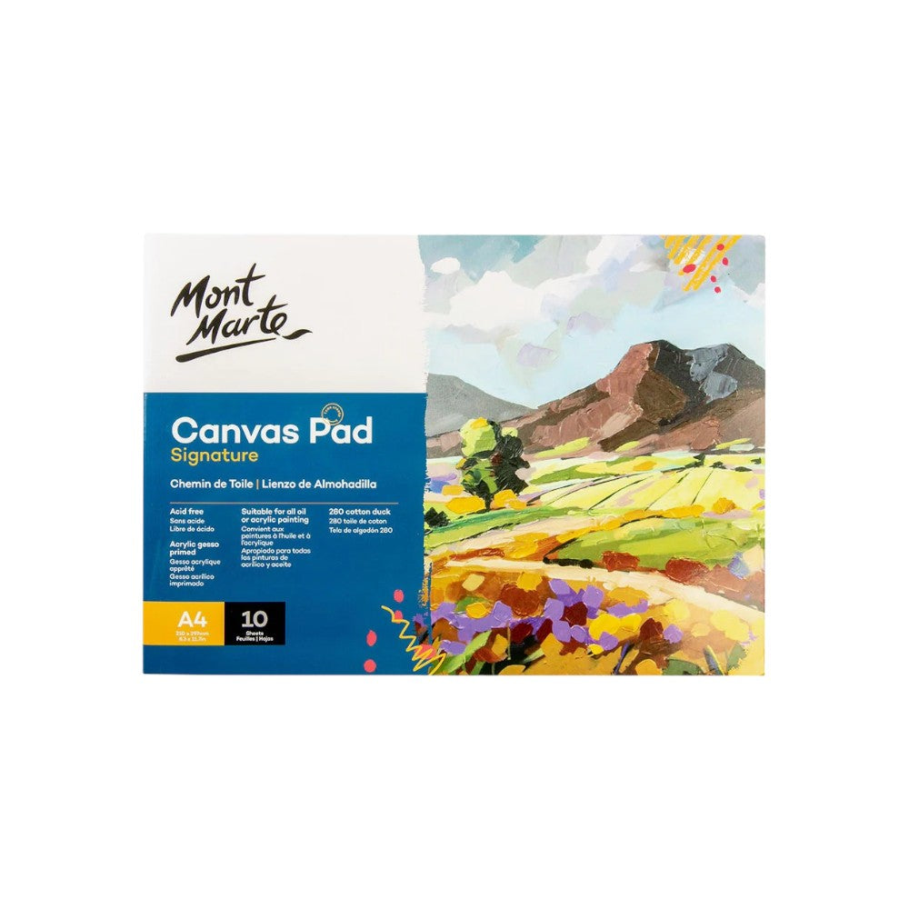 Mont Marte Canvas Pad Signature A4 - Front Cover View