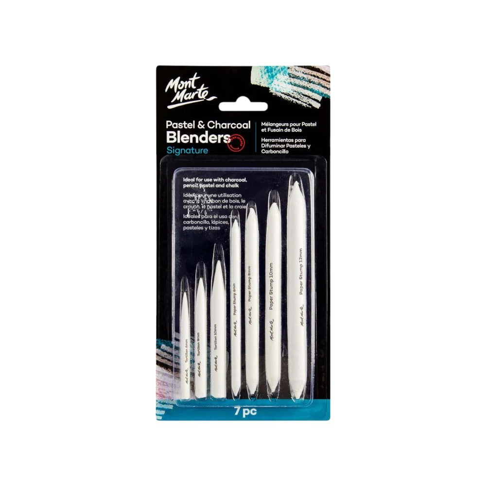 Mont Marte Pastel & Charcoal Blender Set of 7 - Front Packaging View