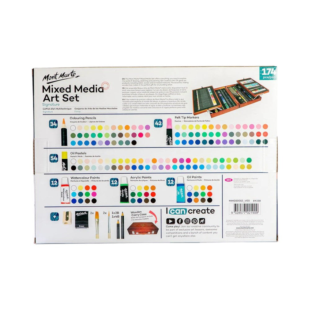 Mont Marte Mixed Media Signature Art Sets - Choose Size