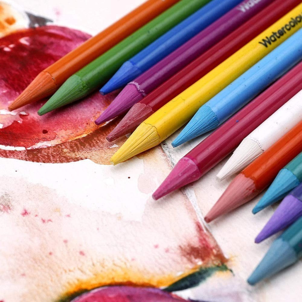 Mont Marte Premium Watercolour Pencils - 24pc Woodless - Colour Chart