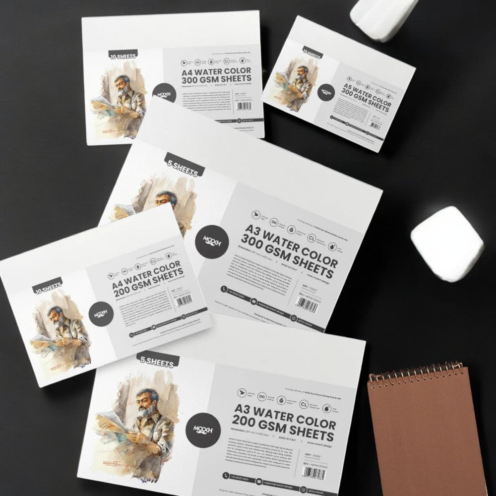 Mooch Artist Watercolour Paper - Cold Pressed 200gsm & 300gsm