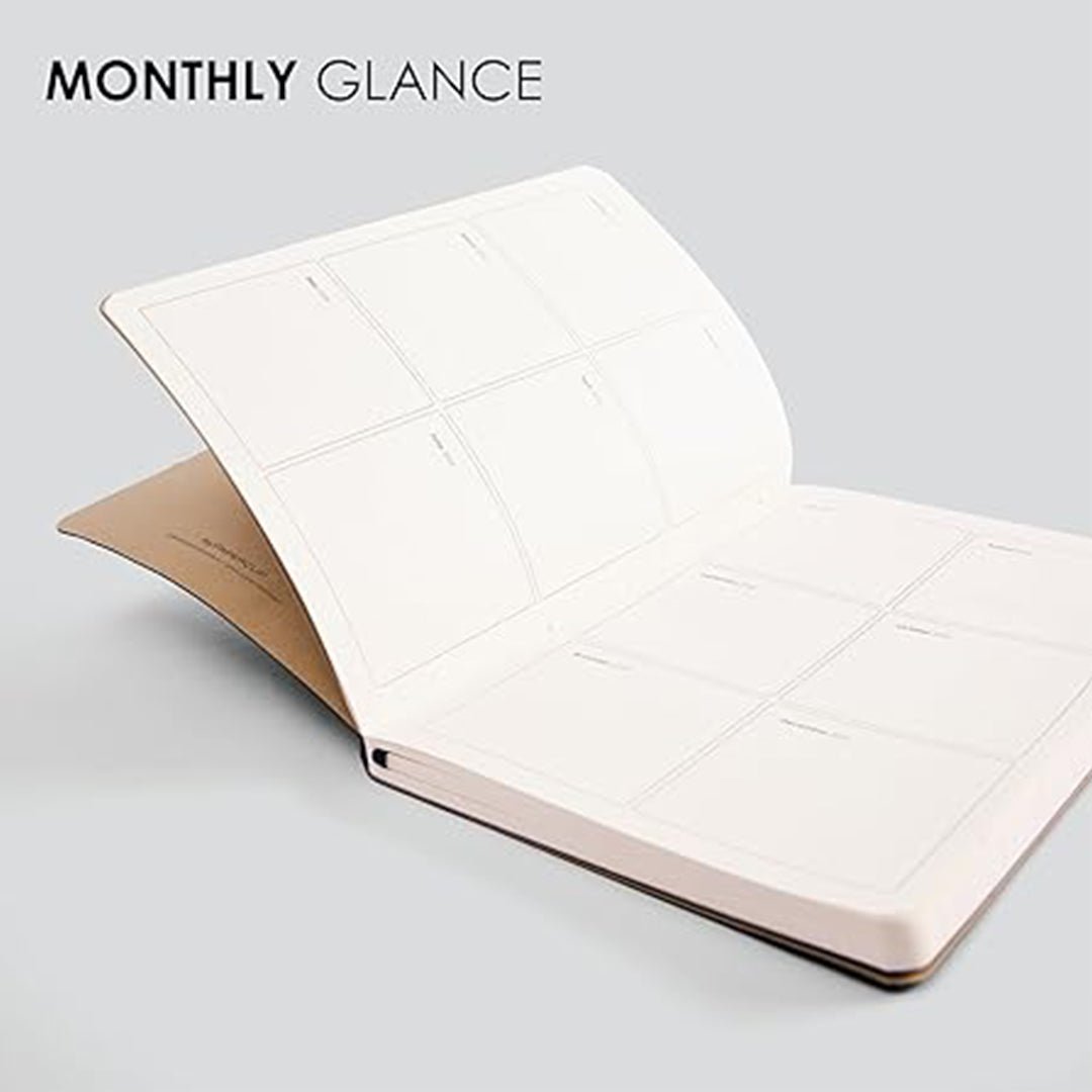 myPAPERCLIP 2026 Daily Planner M2 | Medium Size | Red | Italian Vegan Leather Cover | 384 Pages, 80 GSM | Red - penpencilink