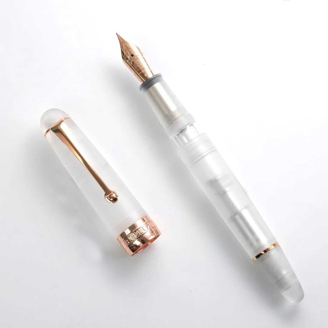 Penlux | Fountain Pen | Delgado | Demo Matted | Rose Gold Trim Penlux