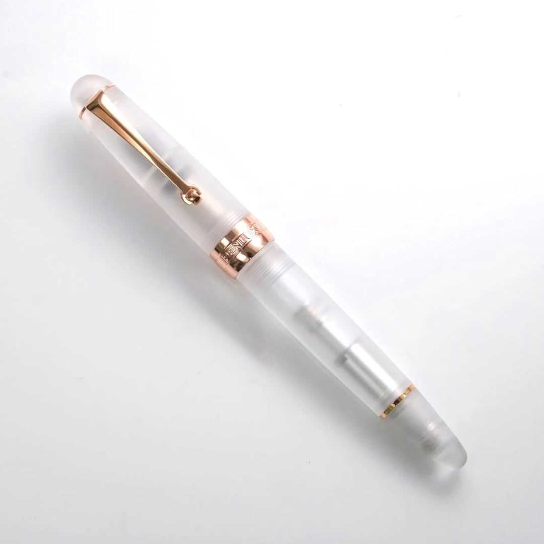 Penlux | Fountain Pen | Delgado | Demo Matted | Rose Gold Trim Penlux