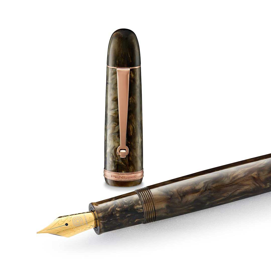 Penlux | Fountain Pen | Grande Brown Wave Penlux