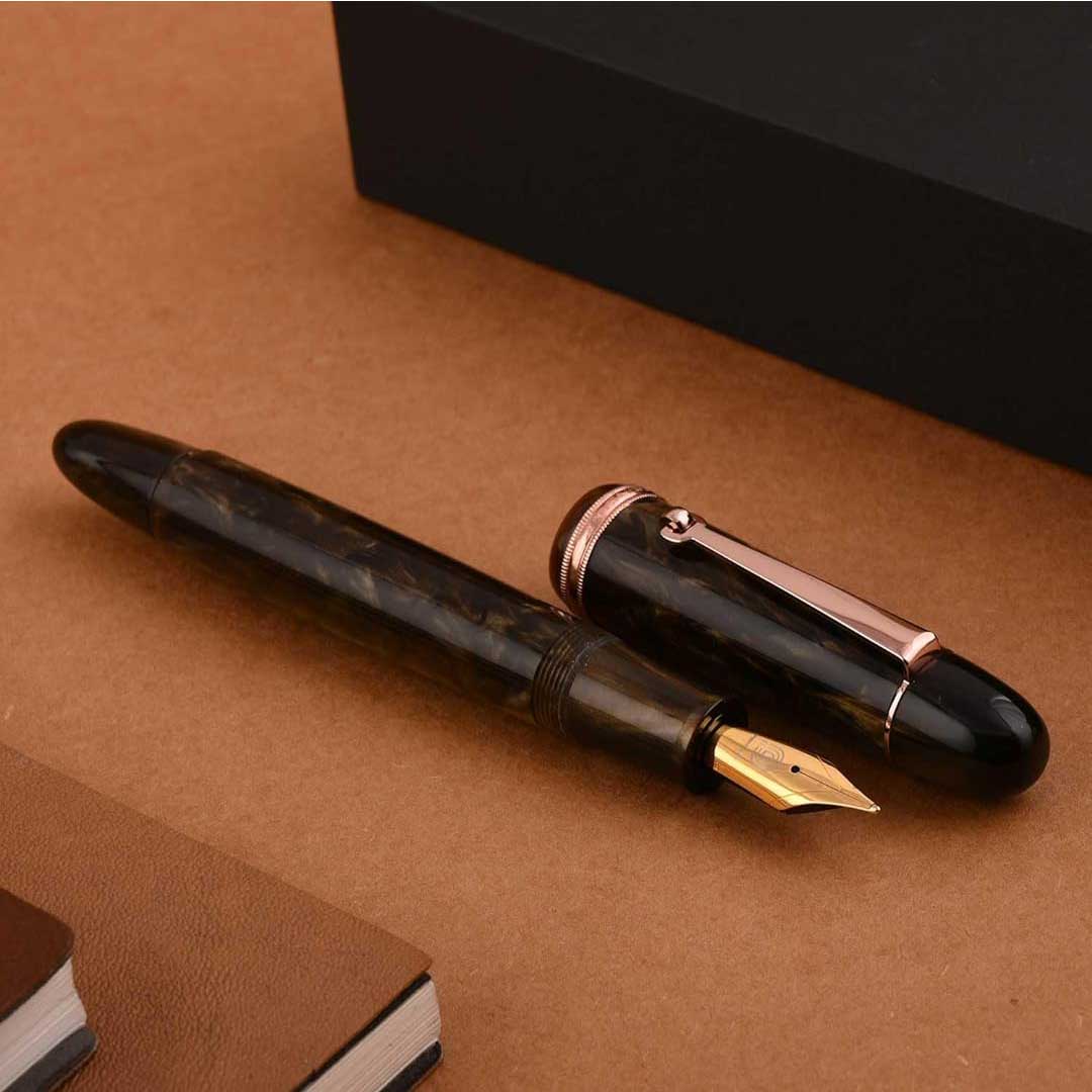 Penlux | Fountain Pen | Grande Brown Wave Penlux