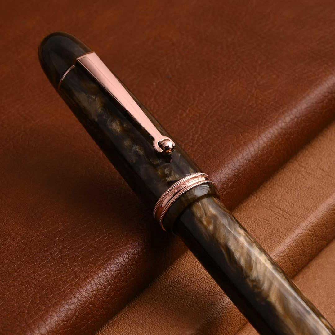 Penlux | Fountain Pen | Grande Brown Wave Penlux