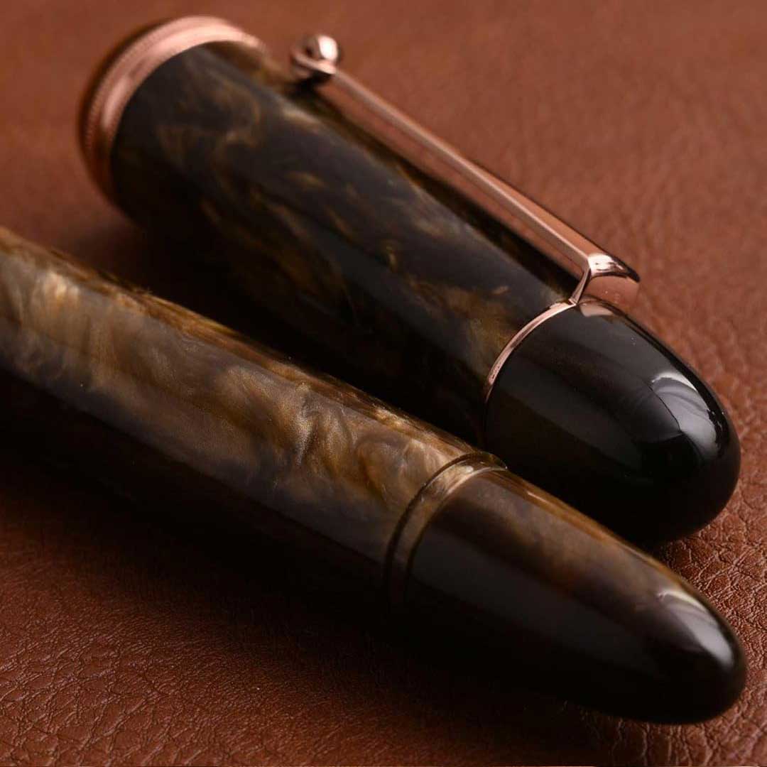 Penlux | Fountain Pen | Grande Brown Wave Penlux