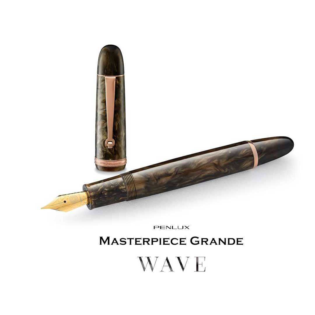 Penlux | Fountain Pen | Grande Brown Wave Penlux