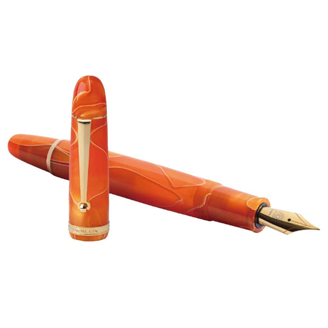 Penlux | Fountain Pen | Grande | Orange Swirl Penlux