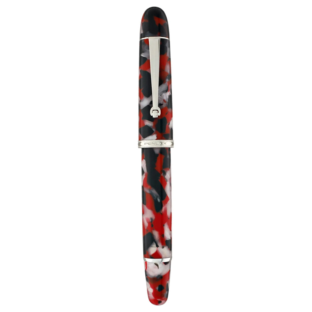 Penlux | Koi | Fountain Pen | King Body (Red,white And Black) | Piston Filling Penlux