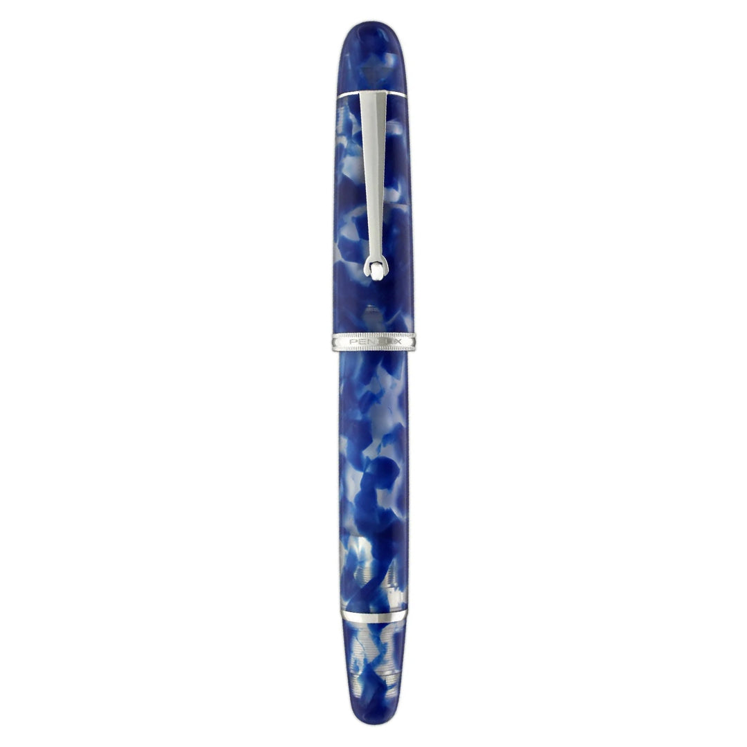 Penlux | Koi | Fountain Pen | King Body | Blue & White | Piston Filling Penlux