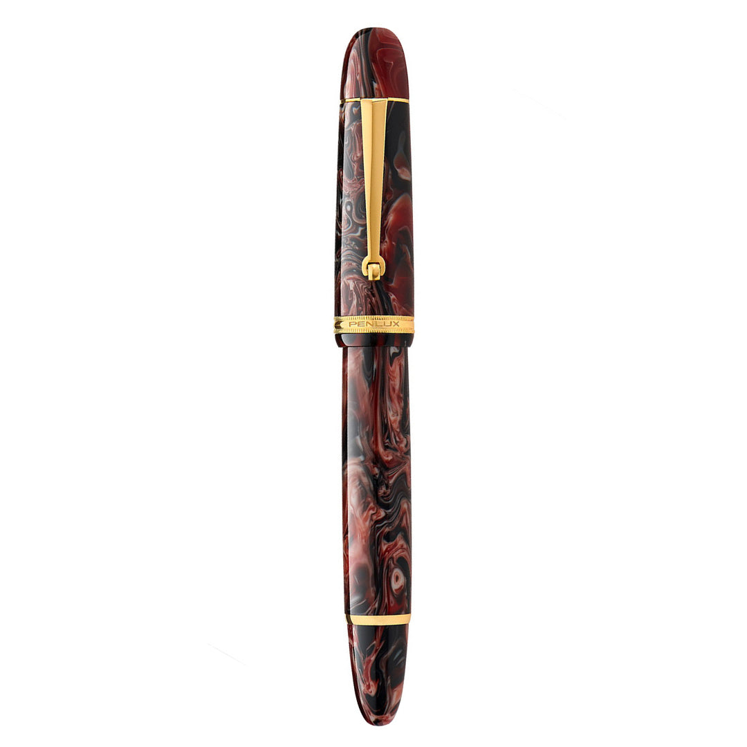 Penlux | Masterpiece Grande | Fountain Pen | Marble Wave | Piston Filling Penlux