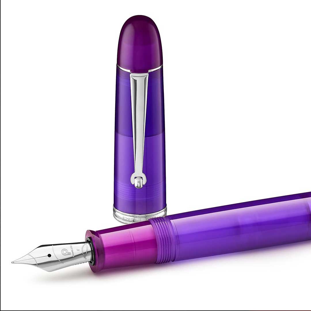 Penlux | Masterpiece Grande | Fountain Pen | Aurora Australis | Purple | Piston Filling Penlux
