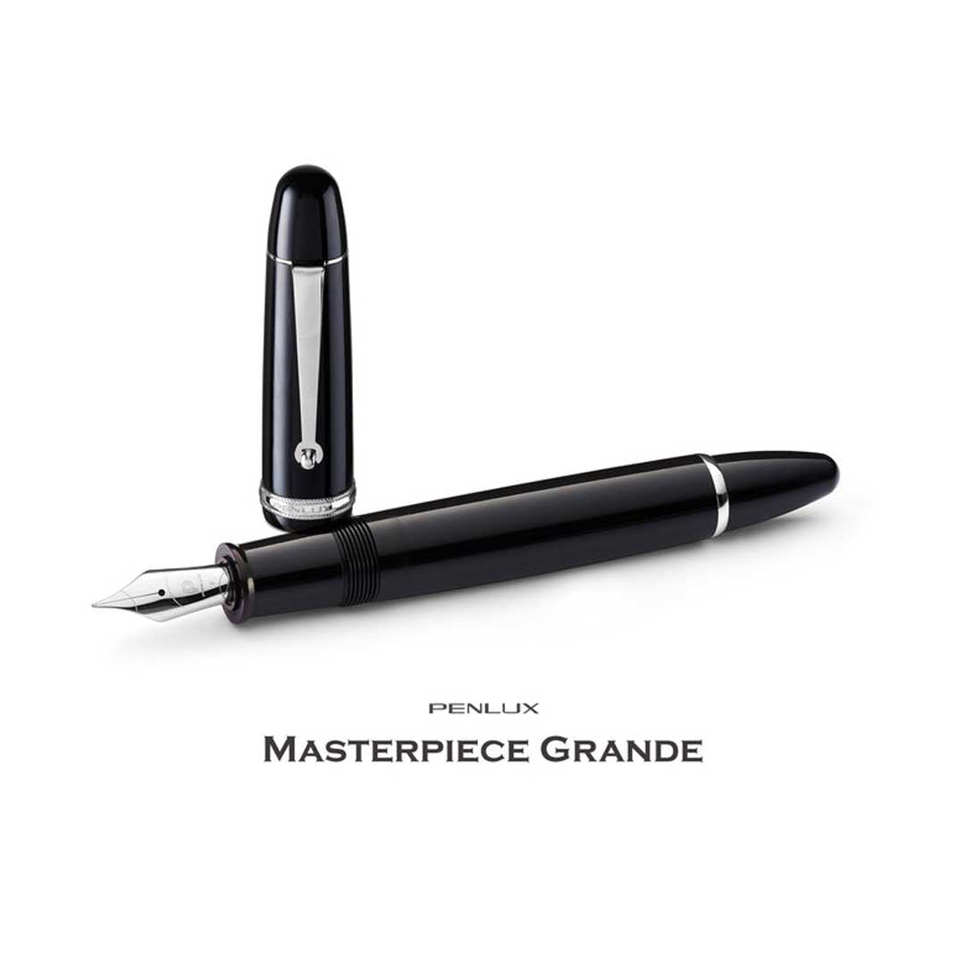 Penlux | Masterpiece Grande | Fountain Pen | Black Body | Piston Filling Penlux