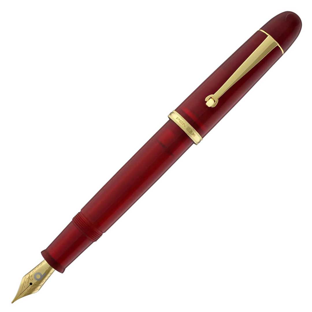 Penlux | Masterpiece Grande | Fountain Pen | Daybreak | Red | Piston Filling Penlux
