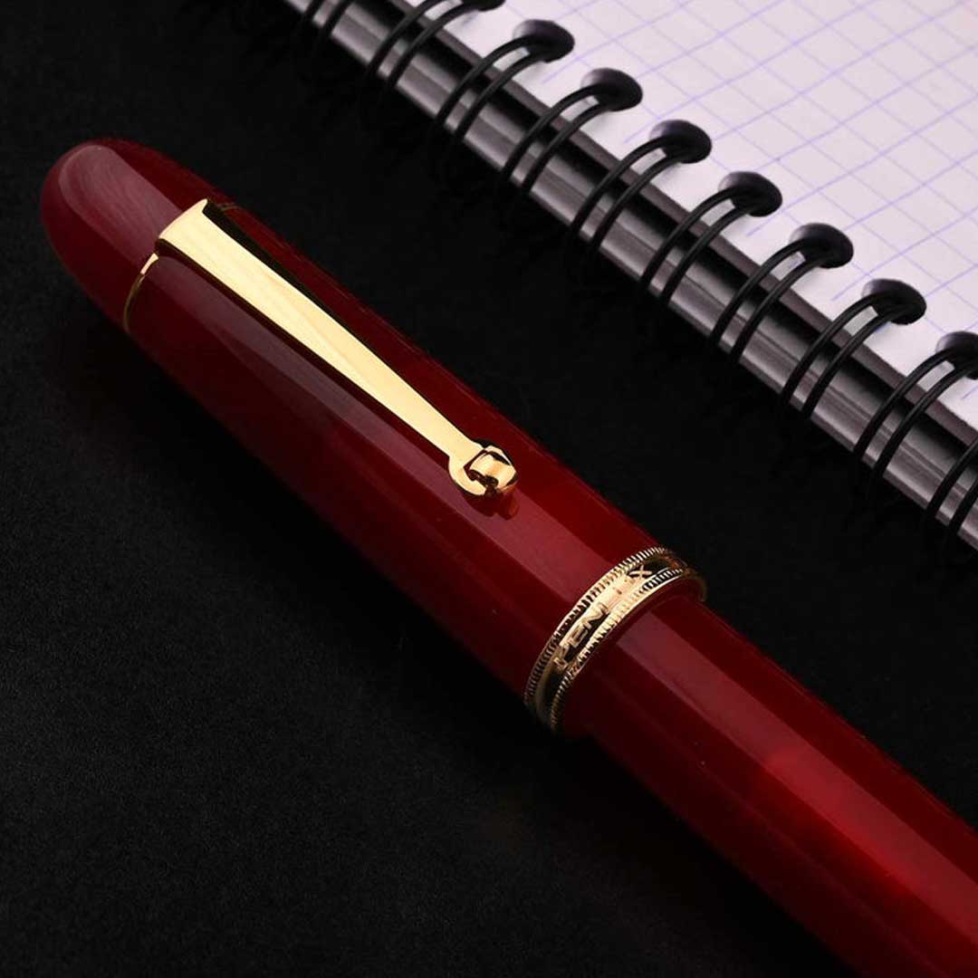 Penlux | Masterpiece Grande | Fountain Pen | Daybreak | Red | Piston Filling Penlux