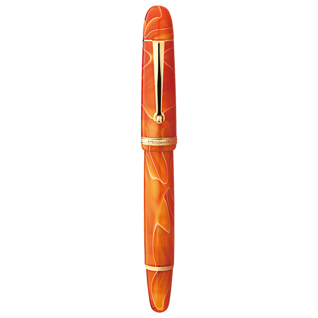 Penlux | Fountain Pen | Grande | Orange Swirl Penlux