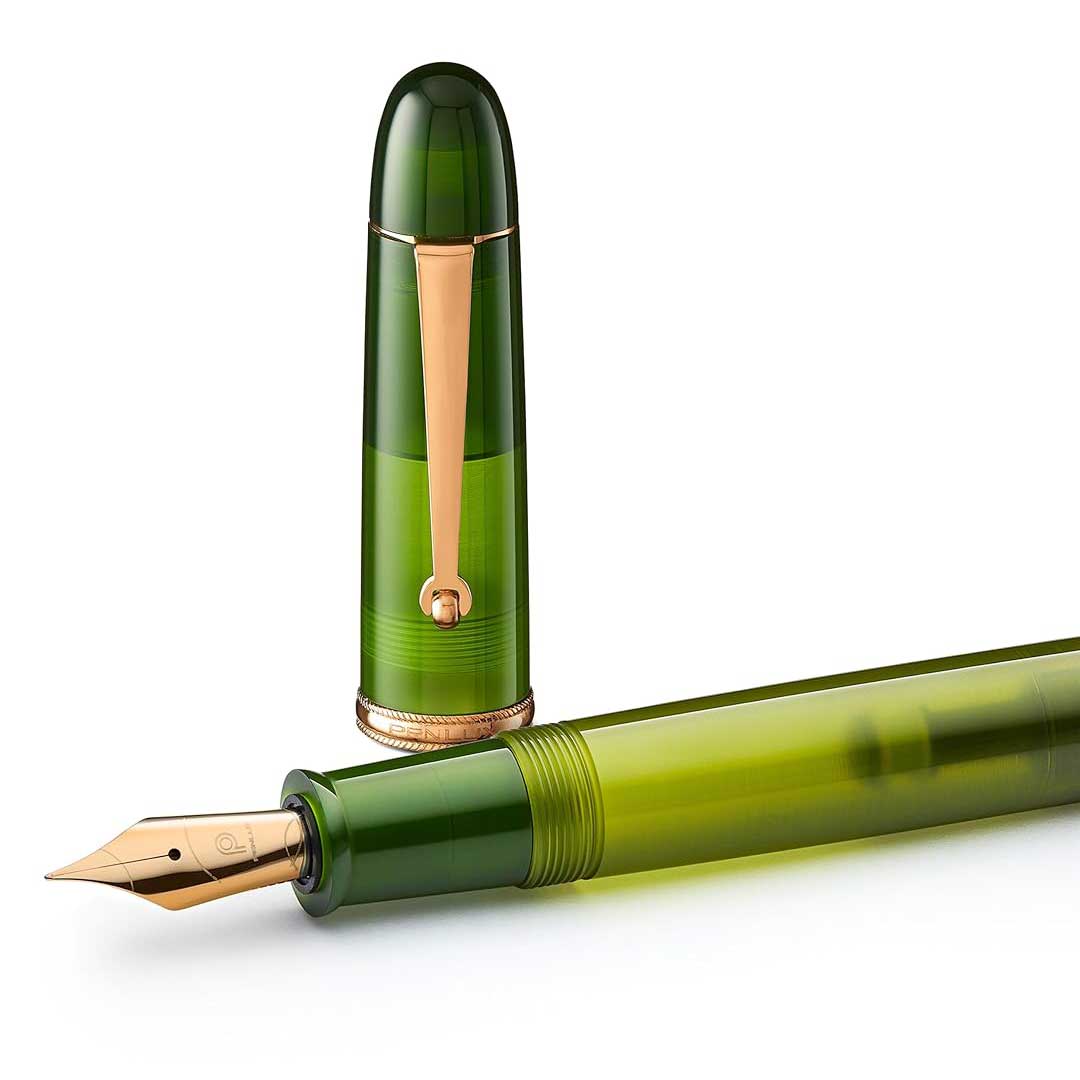 Penlux | Masterpiece Grande | Fountain Pen | Rain Forest | Green | Piston Filling Penlux